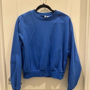 H&M Vibrant Blue Crew Neck Sweater